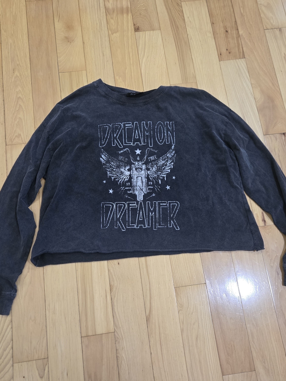 Zutter USA "Dream On Dreamer" Graphic Cropped Shirt